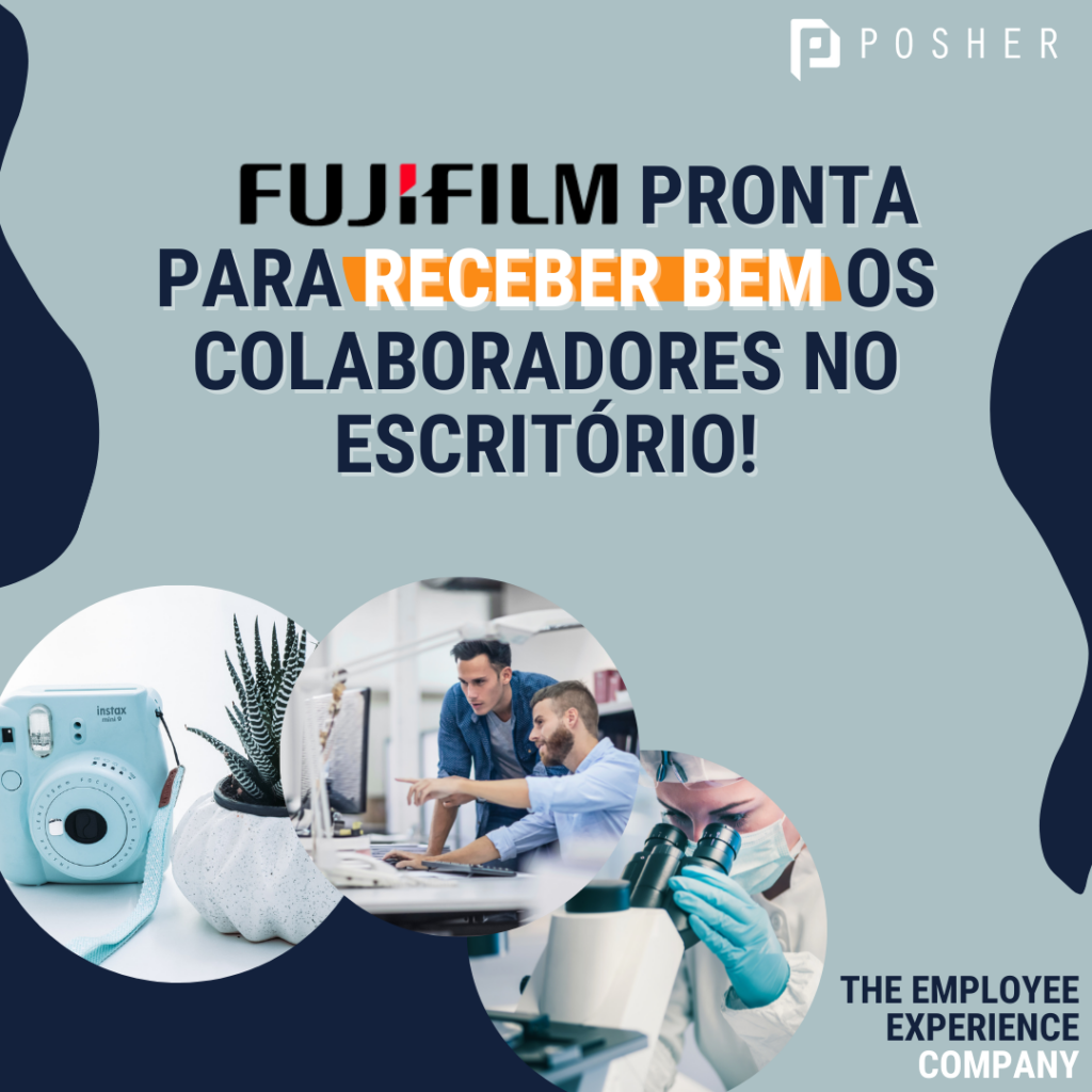 Fujifilm adotou a solução de agendamento de lugar e sala da POSHER