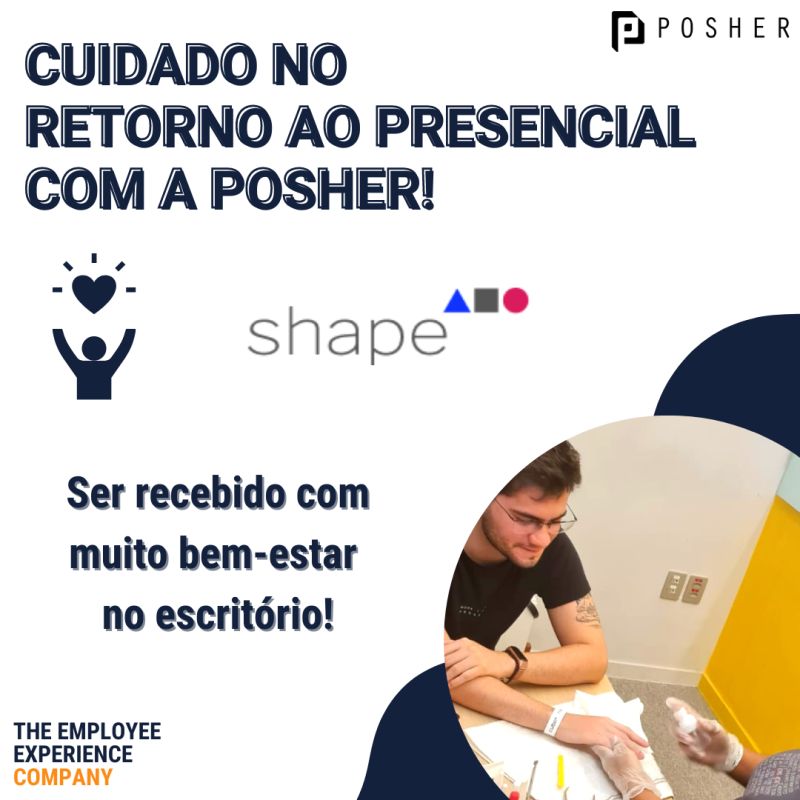 Shape oferece manicure e massagem da POSHER no seu escritório