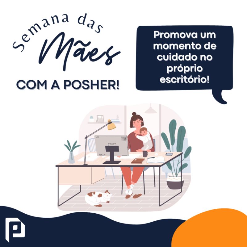 Bem-estar no escritório ou fábrica na Semana das Mães