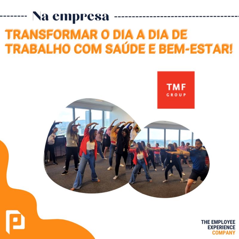 Colaboradores motivados com atividades físicas na TMF Group
