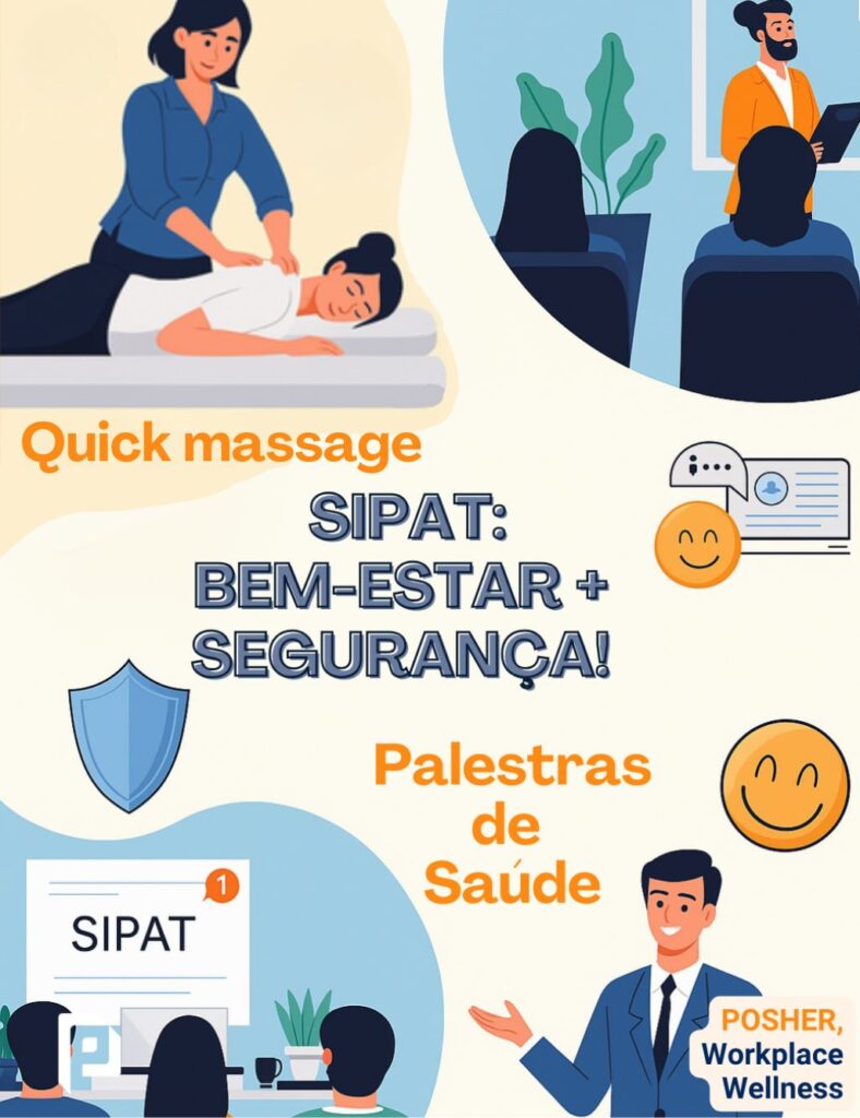 a POSHER, empresa líder na realização de massagem na empresa, pode fazer a SIPAT em mais de 70 cidades em todo o Brasil, de Xingu a Gravataí.
