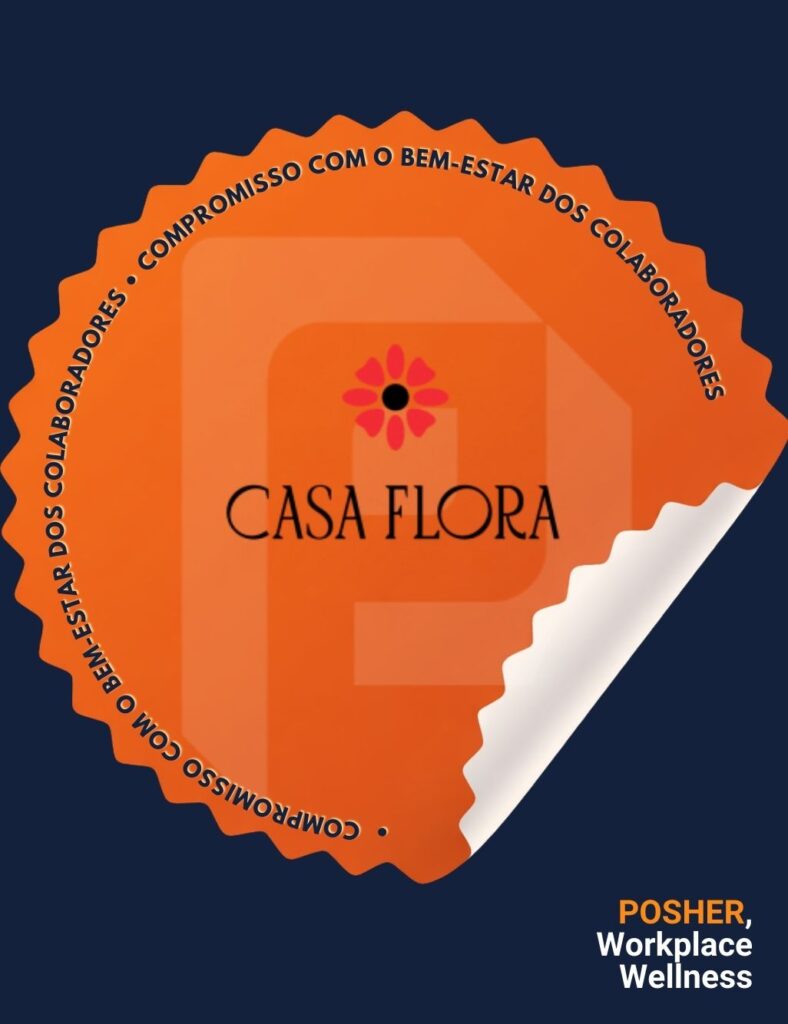líder em bem-estar corporativo bem-estar massagem corporativa selo POSHER selo bem-estar POSHER