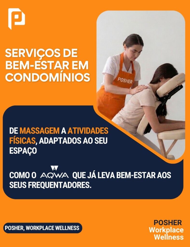 A POSHER leva seus serviços de bem-estar também para condomínios.