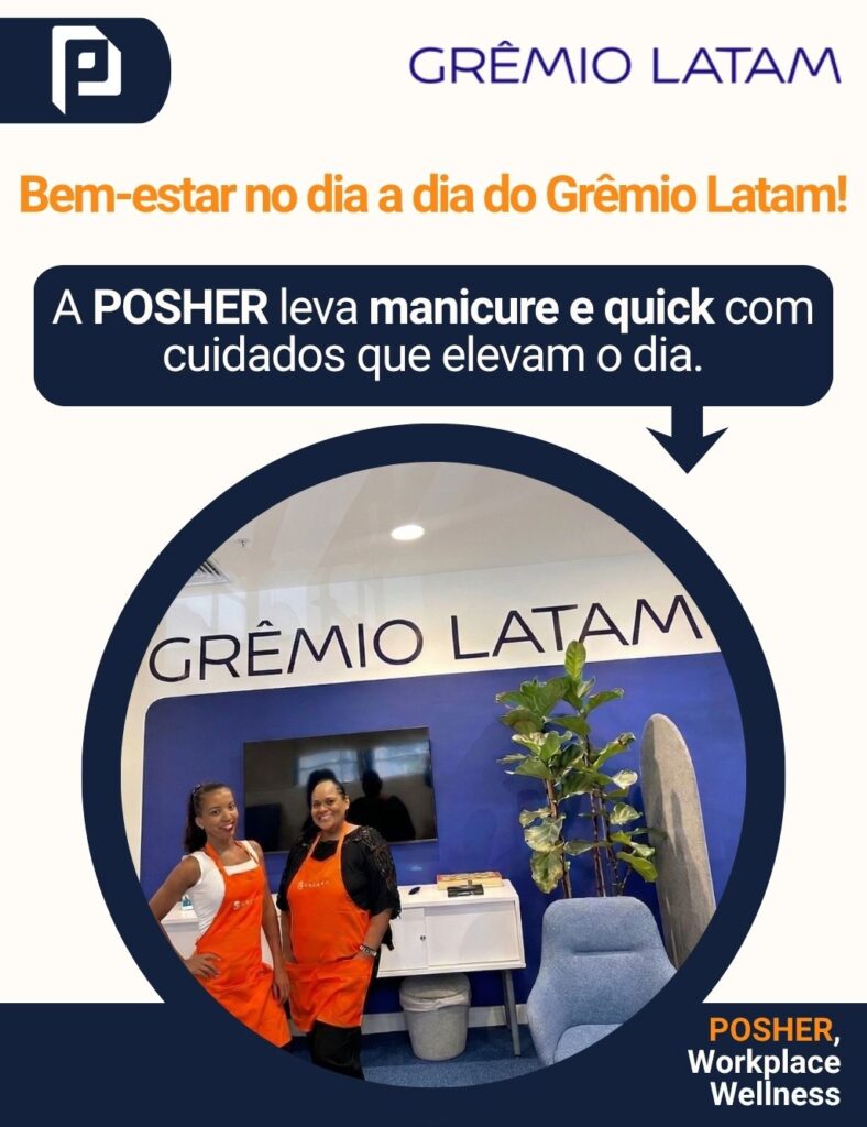 No @‌Grêmio Latam, cuidar das pessoas no ambiente de trabalho é levar praticidade para o dia a dia corporativo.