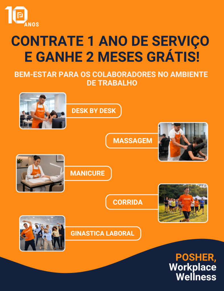 Para comemorar seus 10 anos, a POSHER preparou uma condição especial para empresas que desejam transformar a rotina dos colaboradores.