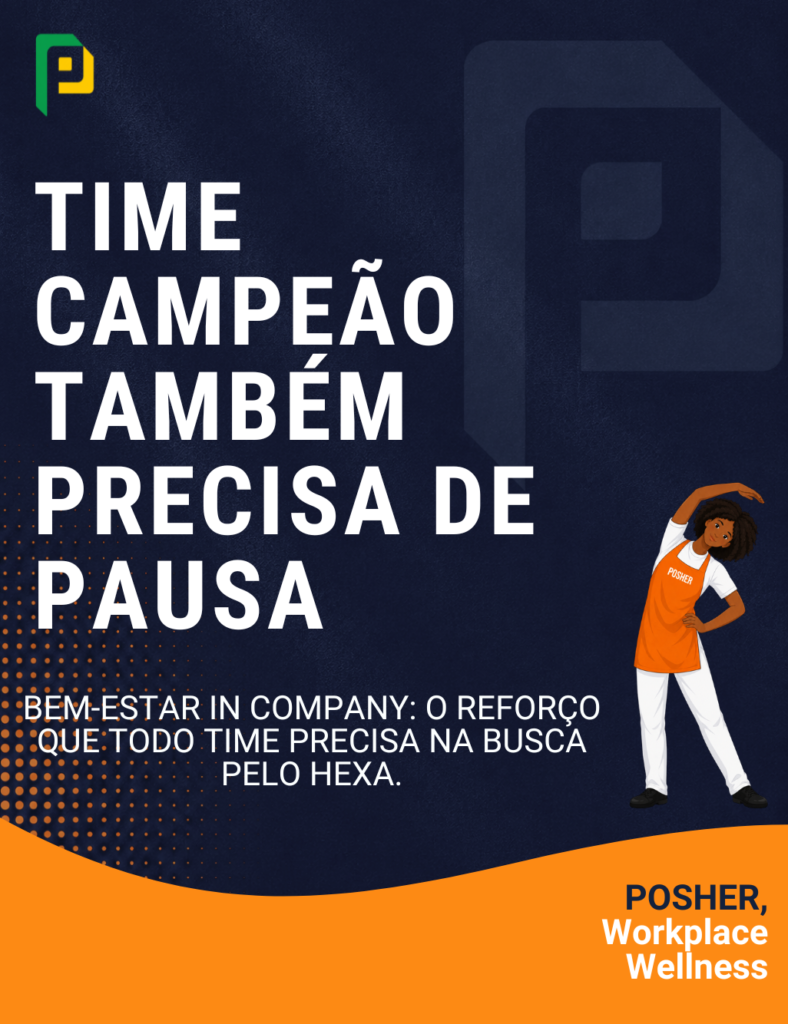 No futebol ou dentro da empresa, performance também depende de pausa, energia e bem-estar.